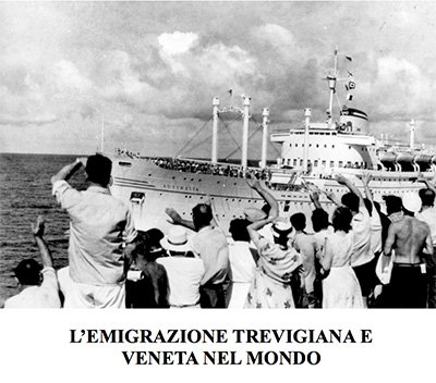 Locandina "L'Emigrazione Trevigiana e Veneta nel mondo"